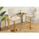 Luxus bárszék Queen bézs bársony