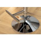 Luxus bárszék Queen szürke bársony