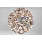 Design dohányzóasztal Tristen 62 cm kék achát márvány