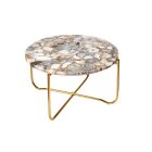 Design dohányzóasztal Tristen 62 cm kék achát márvány