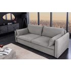 Stílusos 3 személyes ágyazható kanapé Nathalie 215 cm szürke kord