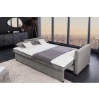 Stílusos 3 személyes ágyazható kanapé Nathalie 215 cm szürke kord