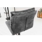 Elegáns bárszék Lunor sötétszürke bársony