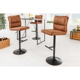 Elegáns bárszék Lunor antik barna