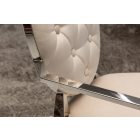 Stílusos szék Rococo II bézs bársony kéztámlával 