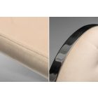 Stílusos szék Rococo II bézs bársony kéztámlával 