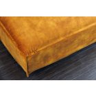 Stílusos puff Eden 100 cm mustársárga bársony