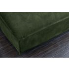 Stílusos puff Eden 100 cm sötétzöld bársony