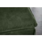 Stílusos puff Eden 100 cm sötétzöld bársony