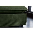 Stílusos puff Eden 100 cm sötétzöld bársony