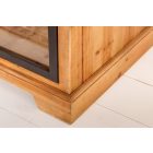 Design komód Santuzza 160 cm üveg ajtós fenyő