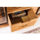 Design komód Santuzza 160 cm üveg ajtós fenyő