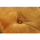 Chesterfield puff vintage mustársárga bársony