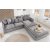 Sarok ülőgarnitúra Eden 255 cm szürke