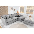 Sarok ülőgarnitúra Eden 255 cm szürke