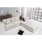 Sarok ülőgarnitúra Eden 255 cm bézs lenvászon