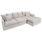 Sarok ülőgarnitúra Eden 255 cm bézs lenvászon