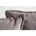 Sarok ülőgarnitúra Eden 255 cm szürkésbarna taupe bársony