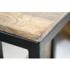 Design asztal laptophoz tárolóhellyel Maliha 45 cm mangó