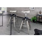 Stílusos bárszék Arvion szálcsiszolt ezüst