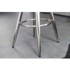 Stílusos bárszék Arvion szálcsiszolt ezüst