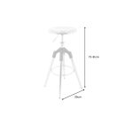 Stílusos bárszék Arvion ezüst