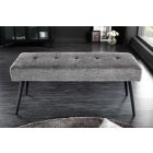 Design ülőpad Bailey 100 cm szürke struktúrált szövet