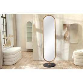 Állótükör Mirado 175 cm arany / fekete márvány