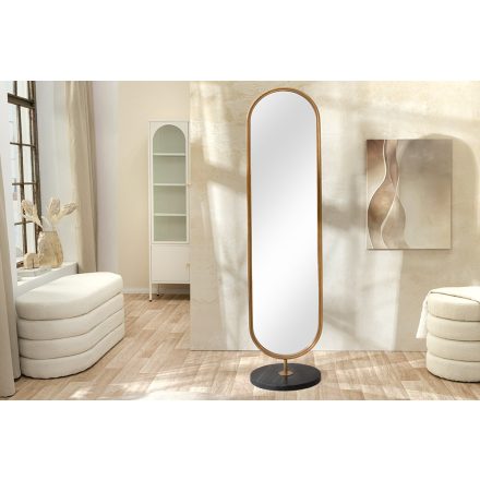 Állótükör Mirado 175 cm arany / fekete márvány