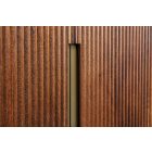 Design komód Daichi 160 cm mangó / fekete márvány