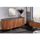 Design komód Daichi 160 cm mangó / fekete márvány