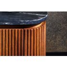 Design komód Daichi 160 cm mangó / fekete márvány