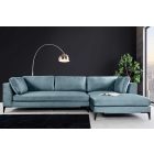 Sarok ülőgarnitúra Lunado XL 315 cm 3 kékeszöld bársony