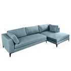 Sarok ülőgarnitúra Lunado XL 315 cm 3 kékeszöld bársony