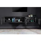 Design függő TV asztal Quillon 160 cm természetes kőből