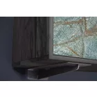 Design függő TV asztal Quillon 160 cm természetes kőből