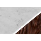 Design komód Daichi 170 cm mangó / fehér márvány