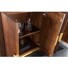 Design komód Daichi 170 cm mangó / fehér márvány