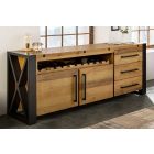 Stílusos komód Thunder 195 cm vintage barna fenyő 