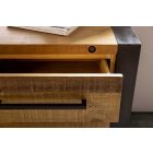 Stílusos komód Thunder 195 cm vintage barna fenyő 