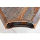 Design dohányzóasztal Lorelei 70 cm szürke sheesham