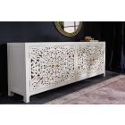 Stílusos komód Noelle 170 cm fehér mangó