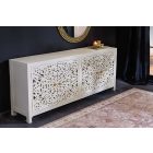 Stílusos komód Noelle 170 cm fehér mangó