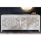 Stílusos komód Noelle 170 cm fehér mangó