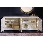 Stílusos komód Noelle 170 cm fehér mangó