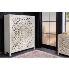 Magas komód Noelle 140 cm fehér mangó