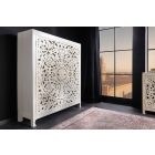 Magas komód Noelle 140 cm fehér mangó