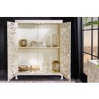 Magas komód Noelle 140 cm fehér mangó