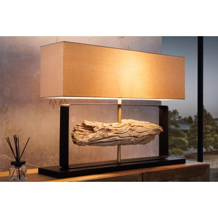 Asztali lámpa Stump 60 cm bézs teak