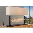 Asztali lámpa Stump 60 cm bézs teak